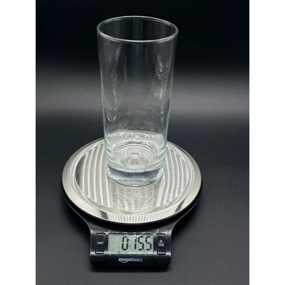 VTG Pasabahce Heavy Base 20oz Highball Glasses Set of 4 Clear Bubble Tumblers